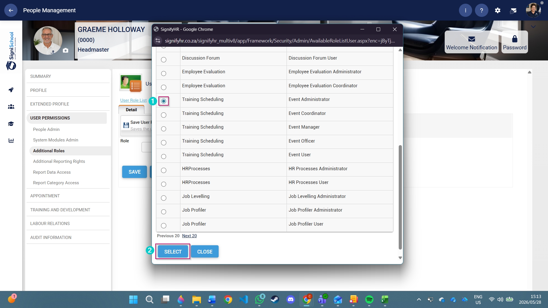 LM OS People Management - Profile - Additional Roles - Select and Save Event Admin Role.jpg