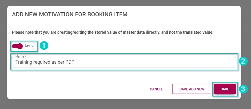 ES Master Data Library - Motivations for Booking - Add Item.jpg