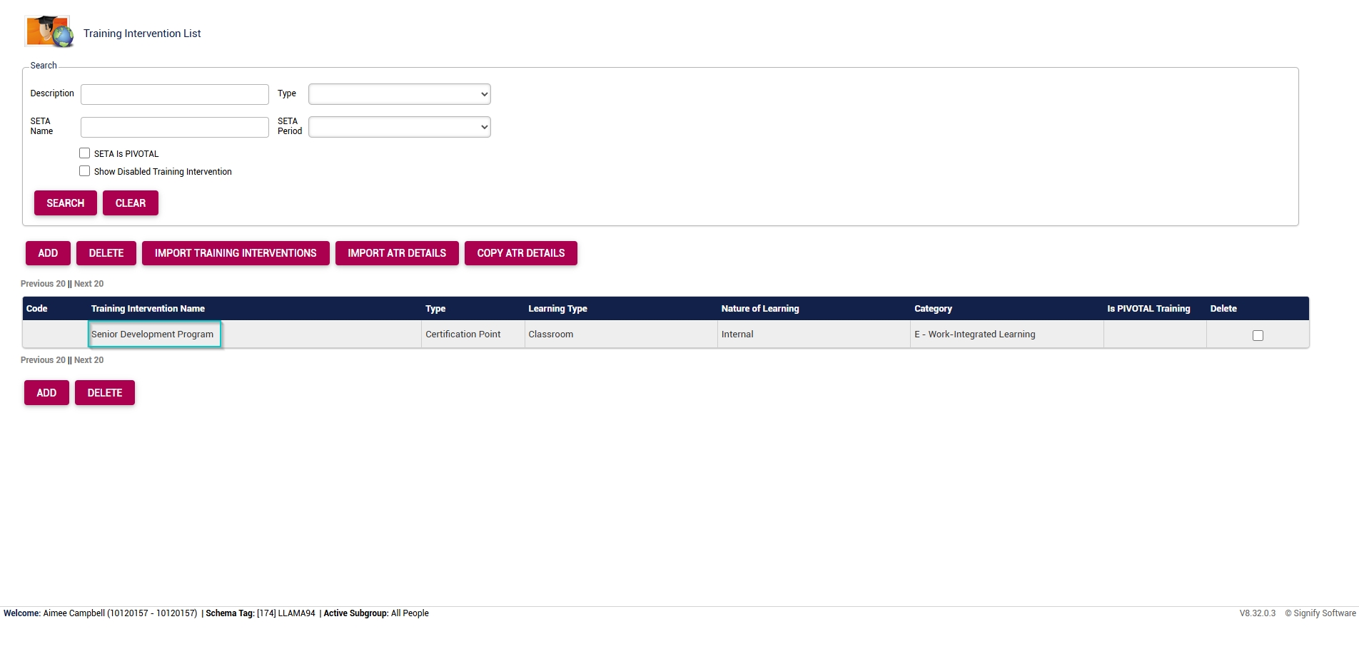 ES Create Event - Costing Structure - Add costs - Select Training intervention.jpg