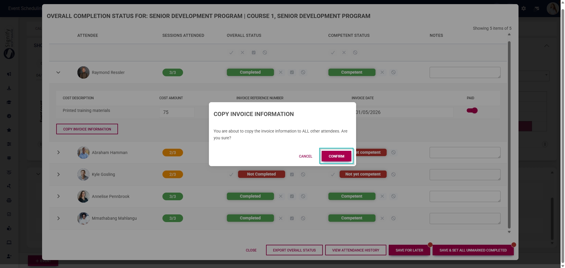 ES ES Cost per attendee - Cost information - Copy to all - Confirm.jpg
