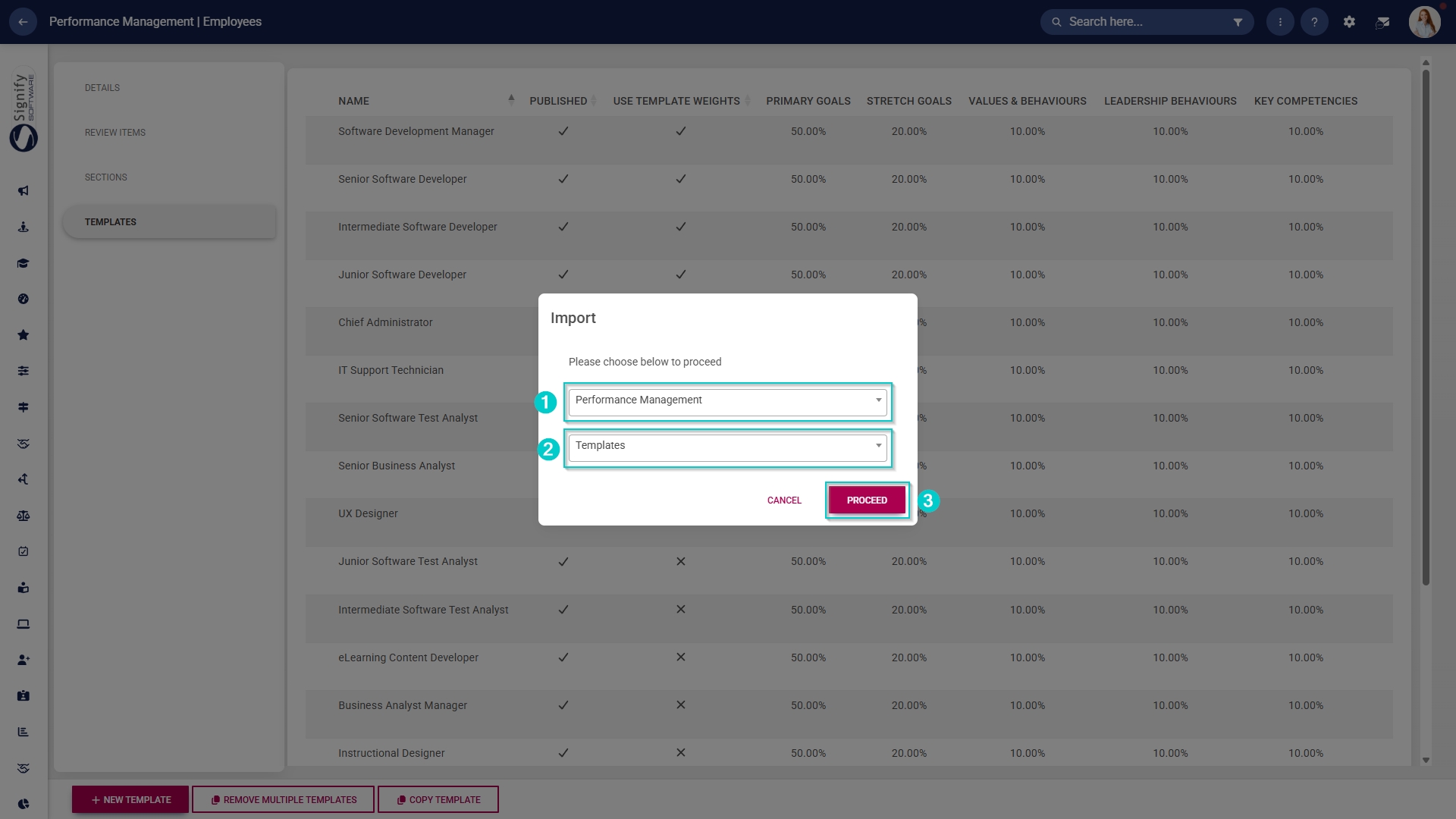 PM Product setup - Templates - Import - Module-specific functions - Import - Proceed.jpg