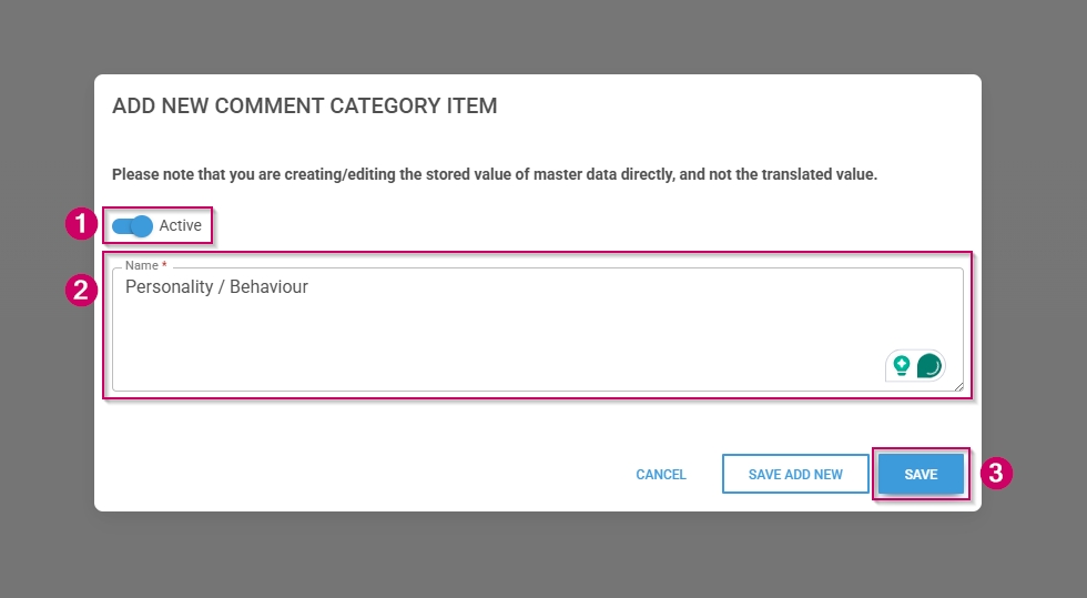 LM OS Master Data Library - Comment Categories - Add.jpg