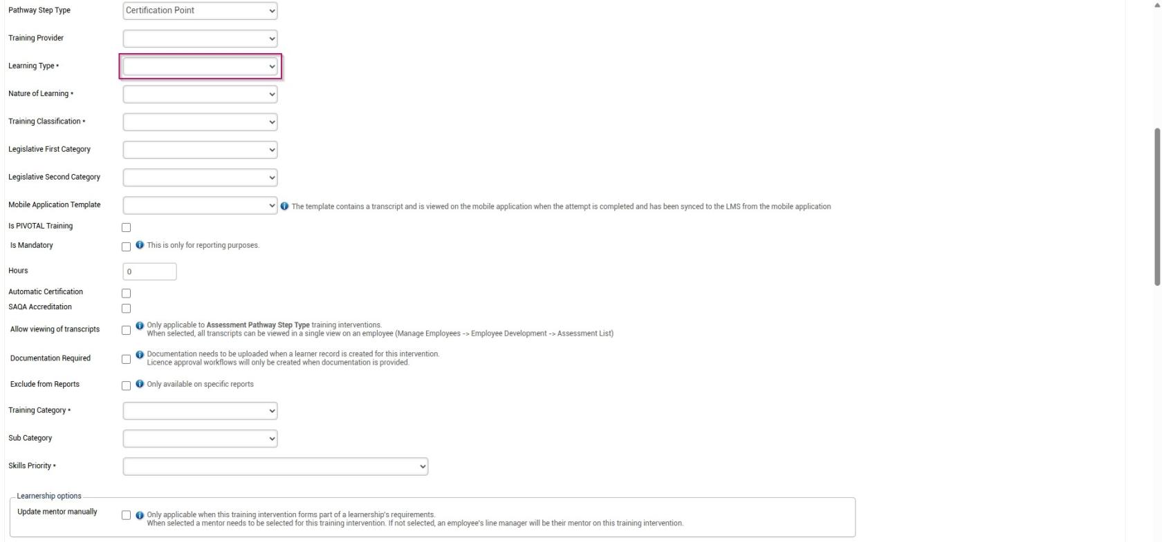 LM OS Training Interventions - Learning Portal - System Admin Menu - Training Intervention Library - Add new training intervention part 3.jpg