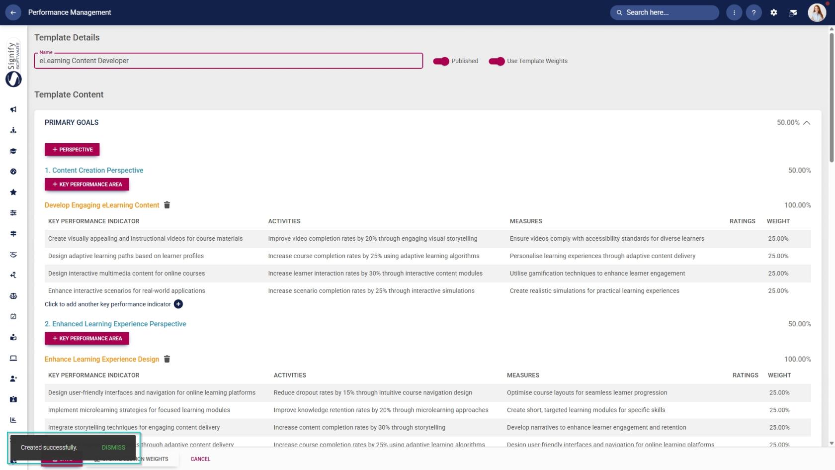 PM Product setup - Templates - Save success.jpg