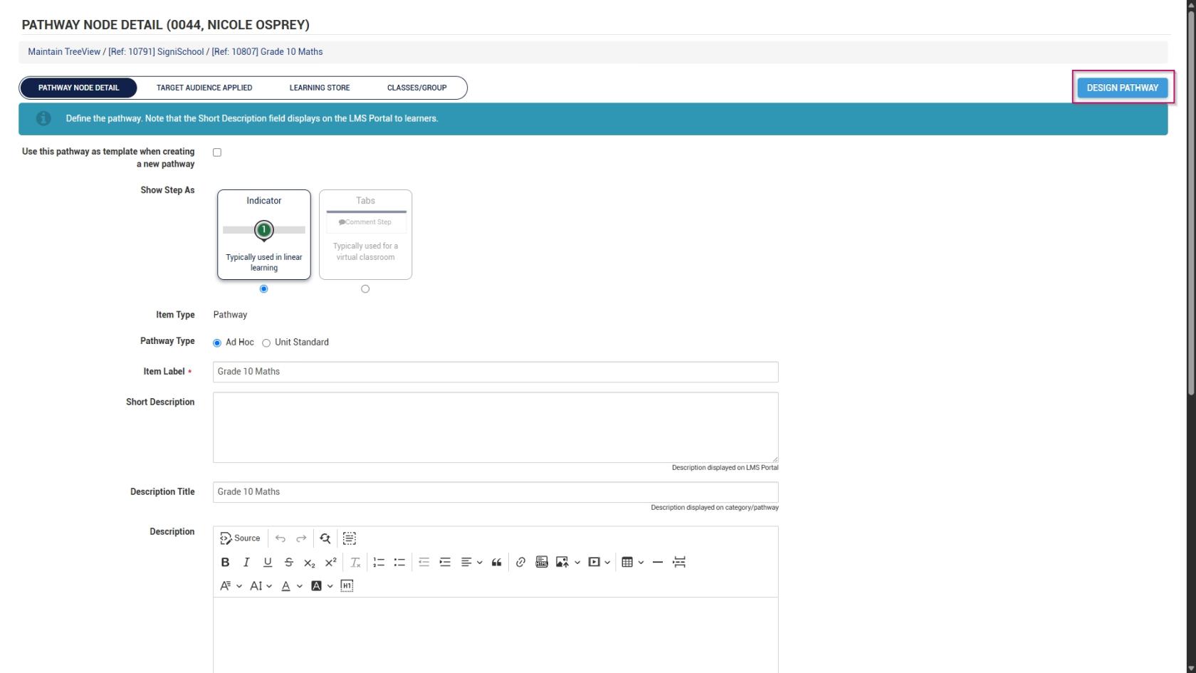 LM OS Build Pathways - Manage eLearning Library - Add pathway - Design pathway.jpg