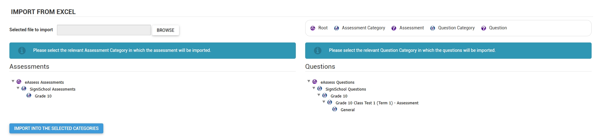 LM OS Import from Excel - Select categories and import assessment - Complete.jpg